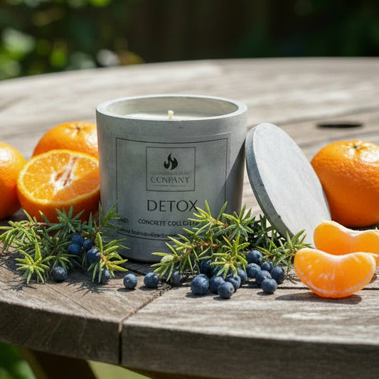 Detox Well-Being Scented Concrete Candle 10oz