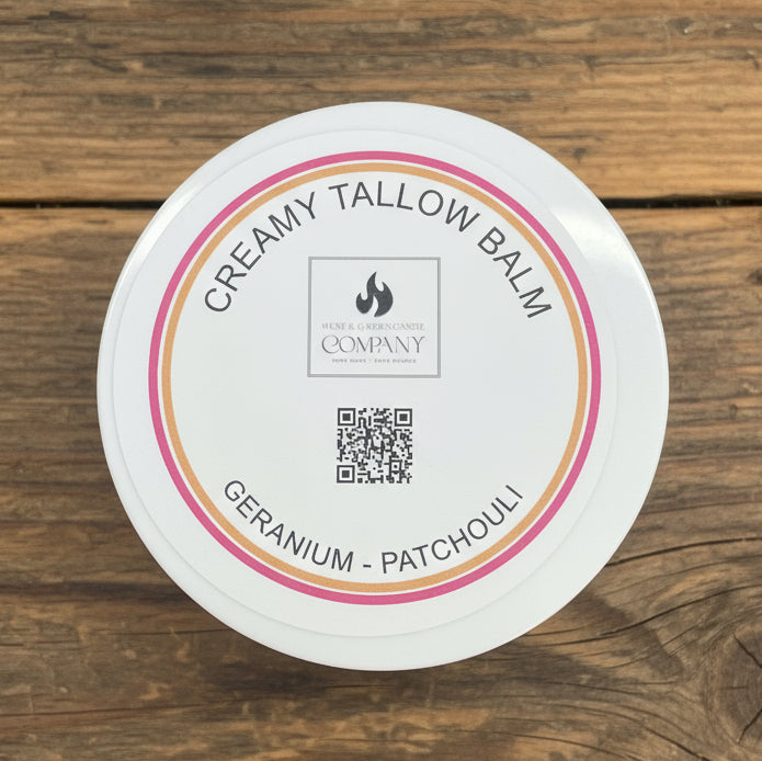 Geranium & Patchouli Creamy Tallow Balm