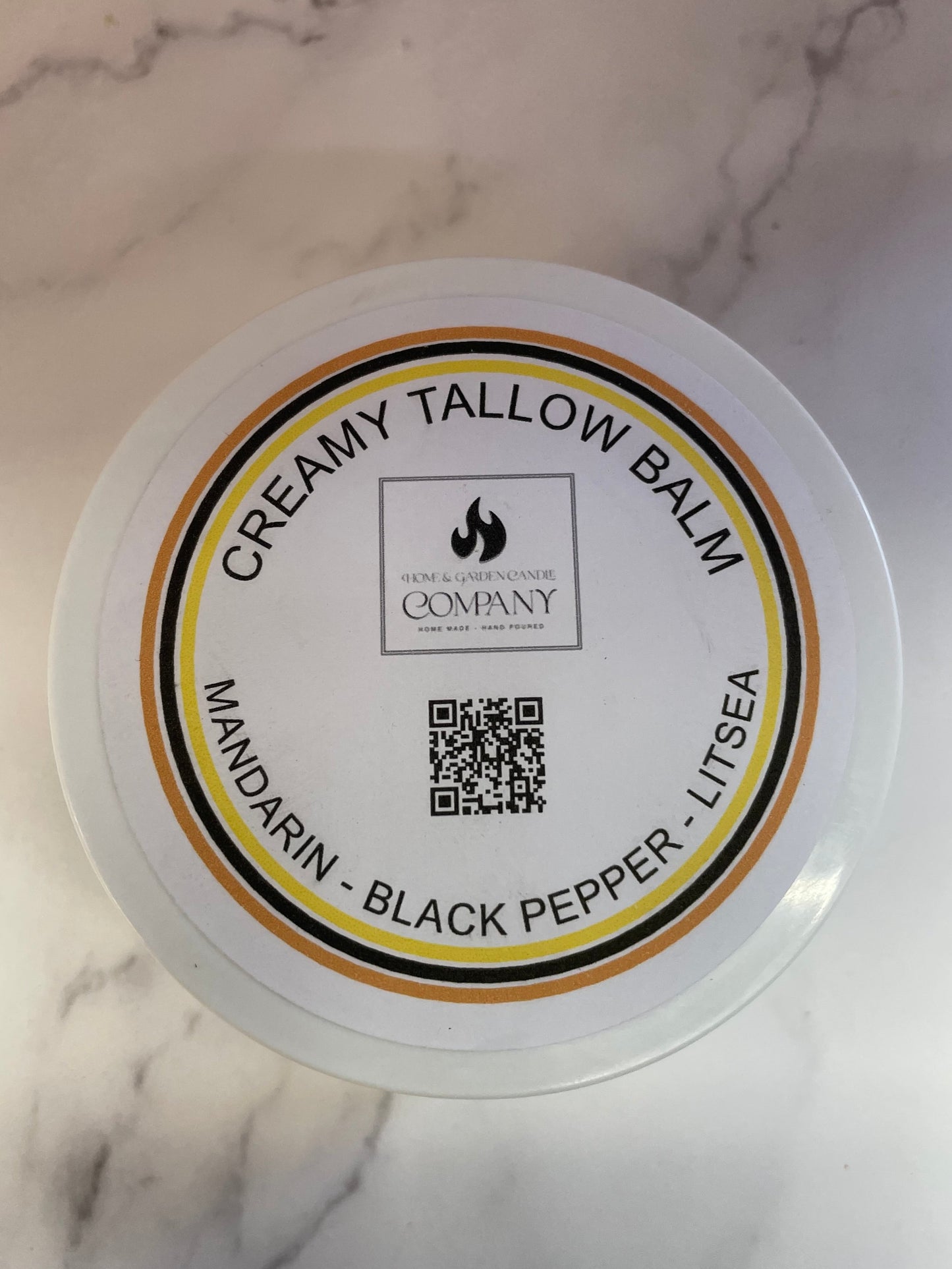 Mandarin, Black Pepper & Litsea Creamy Tallow Balm