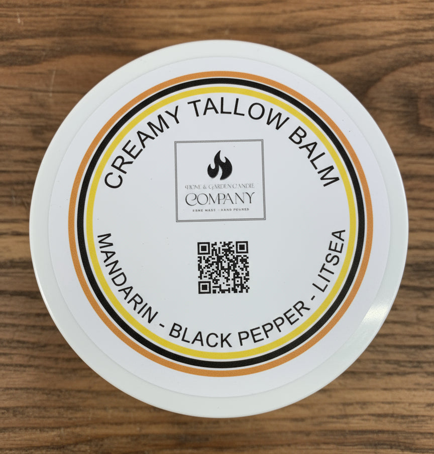 Mandarin, Black Pepper & Litsea Creamy Tallow Balm