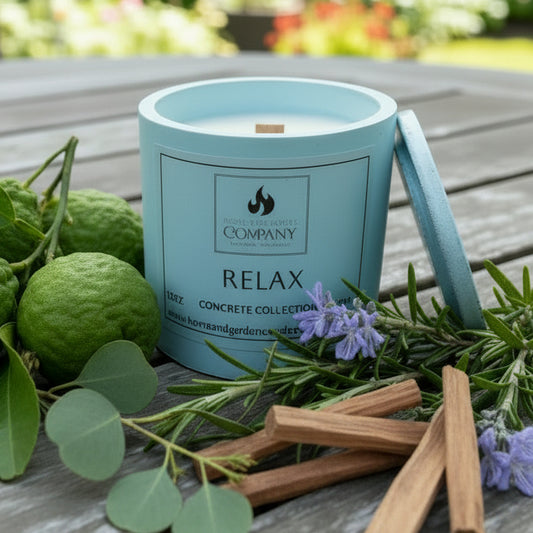 Relax Well-Being Scented Concrete Candle 10oz