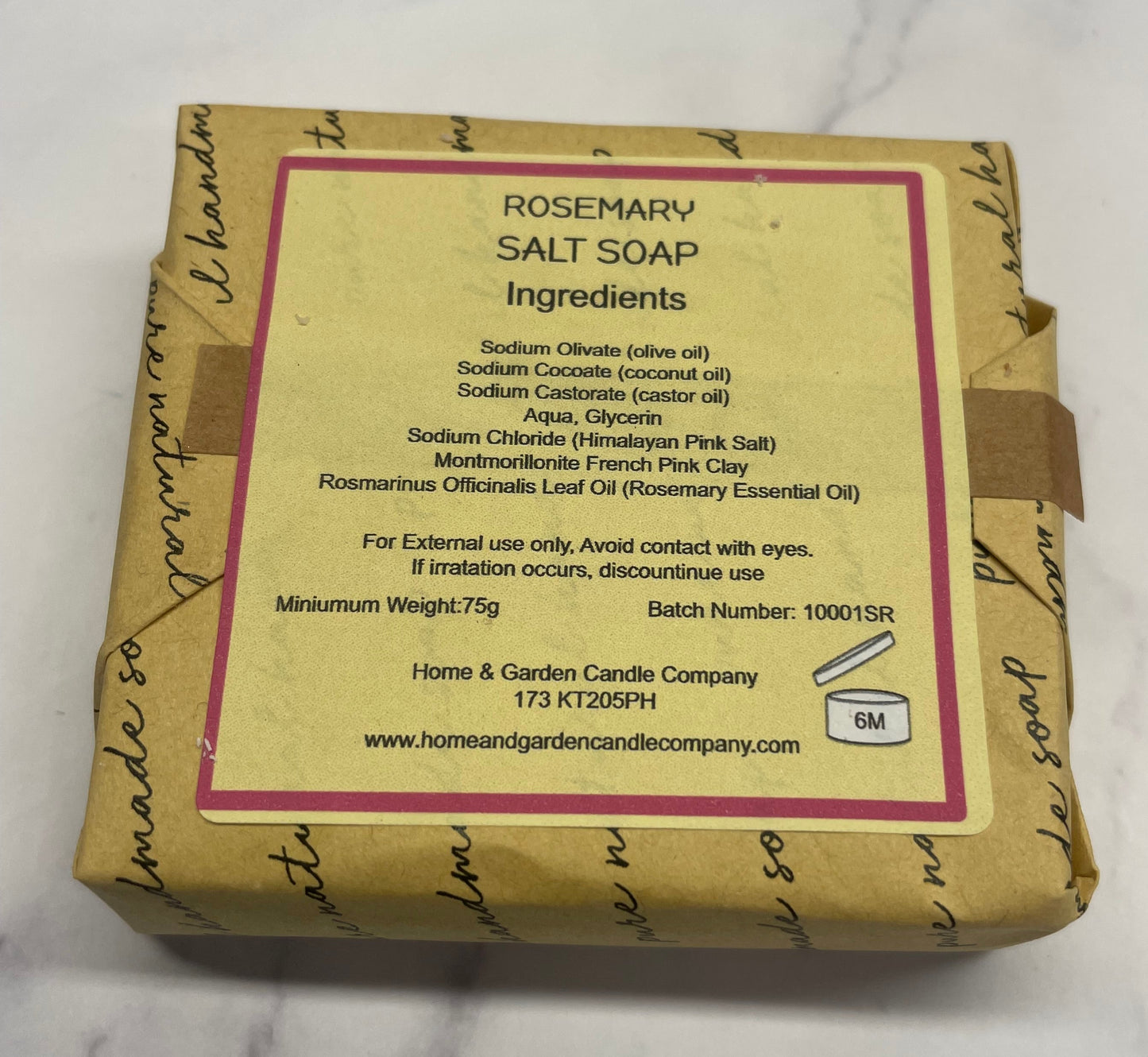 Rosemary Salt Soap