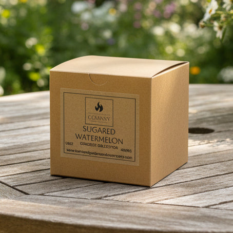 Sugared Watermelon Scented Concrete Candle 10oz