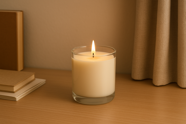 Place candle on stable surface away from flammable objects