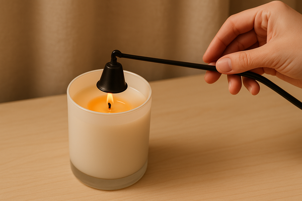 Properly extinguish your candle after use