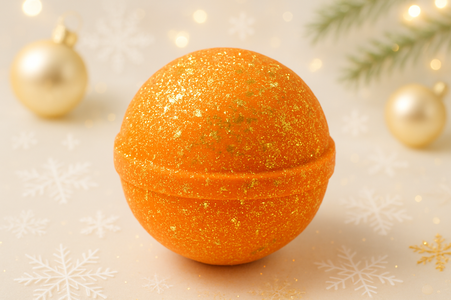 with gold glitter