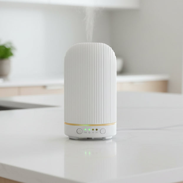 Electric Ceramic Square Ribbed Diffuser