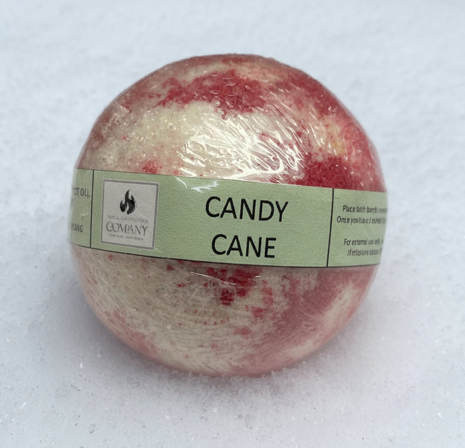 Candy Cane Bath Bomb