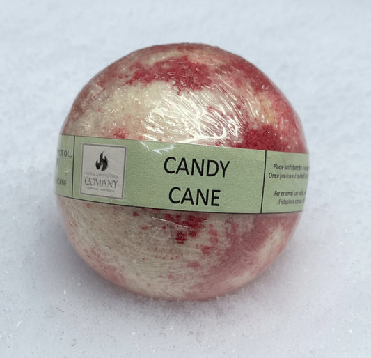 Candy Cane Bath Bomb