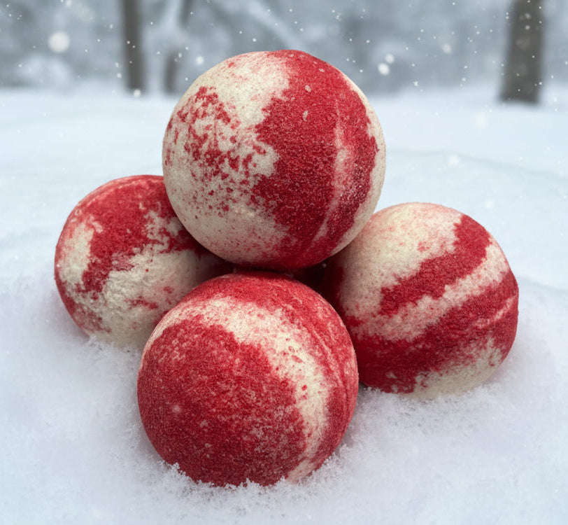 Candy Cane Bath Bomb
