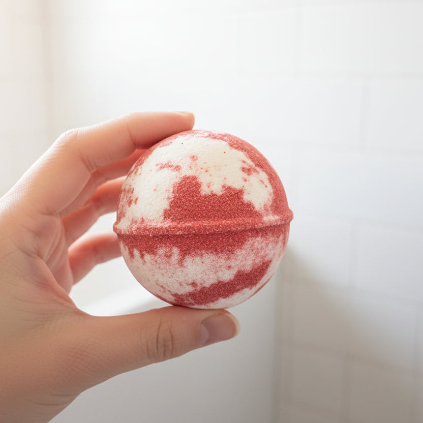 Candy Cane Bath Bomb