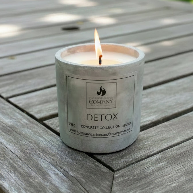 Detox Well-Being Scented Concrete Candle 10oz