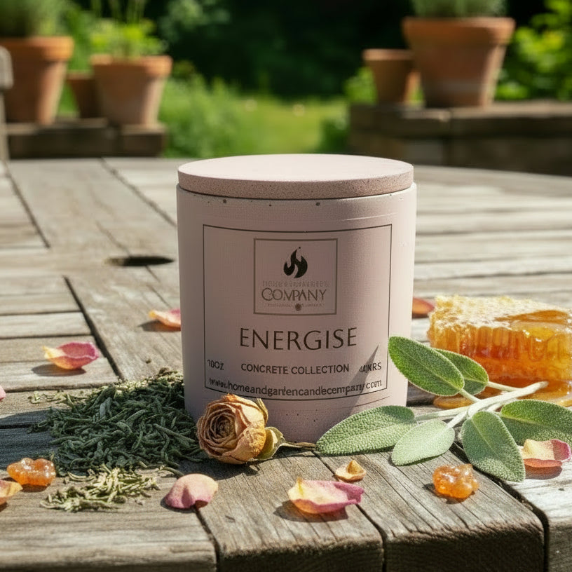 Energise Well-Being Scented Concrete Candle