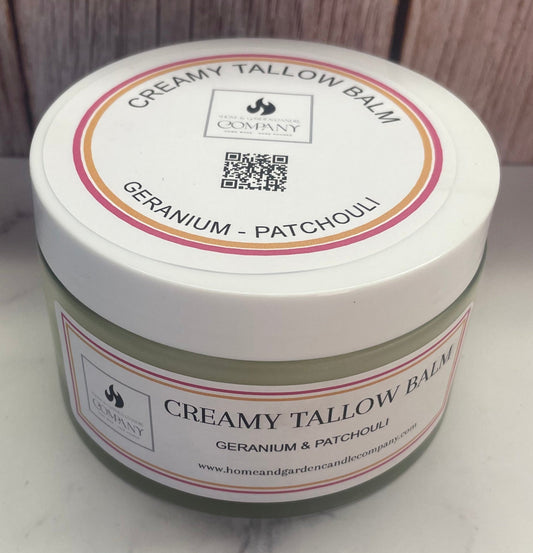 Geranium & Patchouli Creamy Tallow Balm