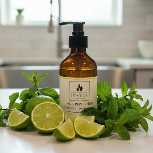 Lime & Peppermint Hand & Face Liquid Soap