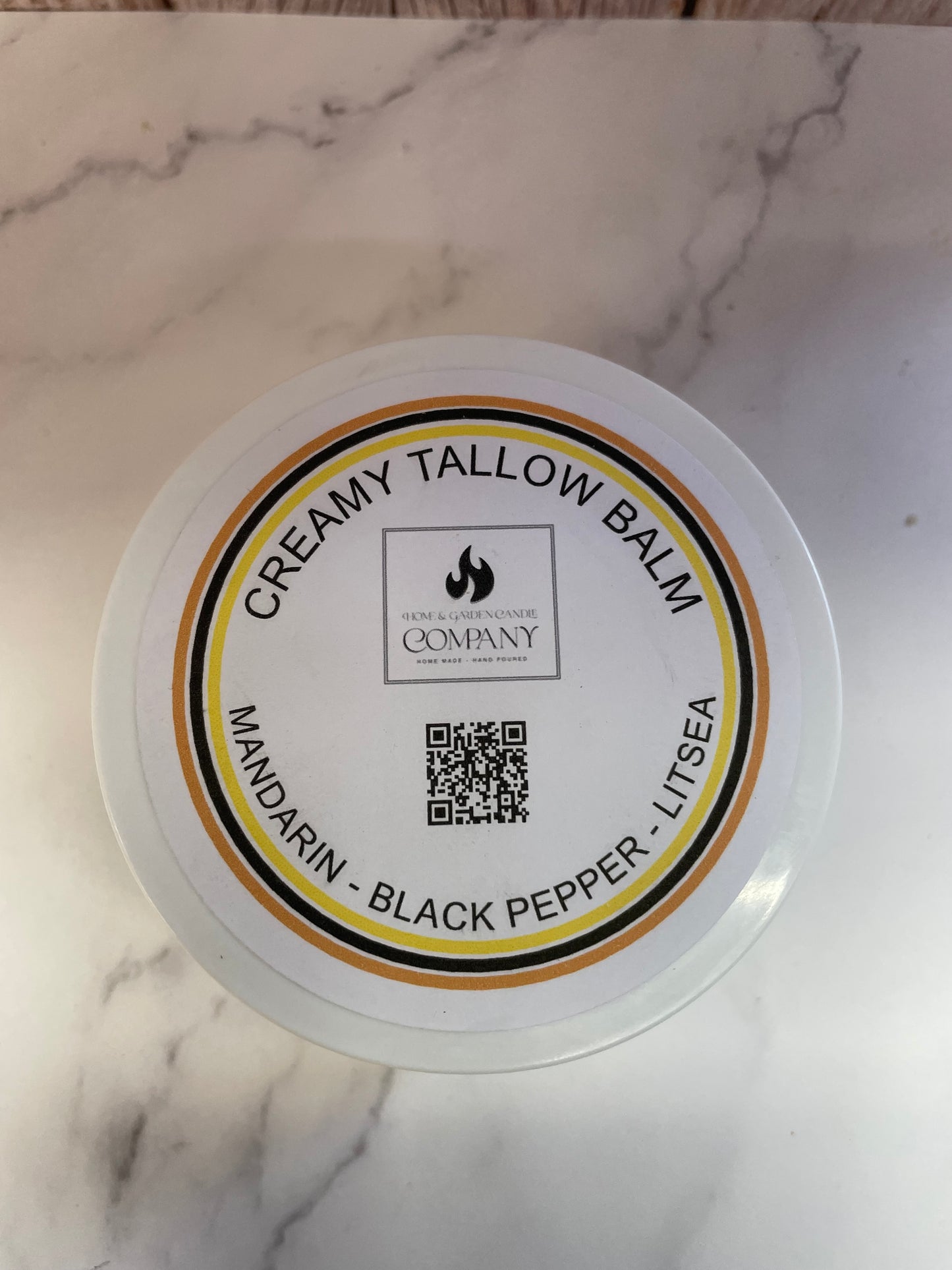 Mandarin, Black Pepper & Litsea Creamy Tallow Balm