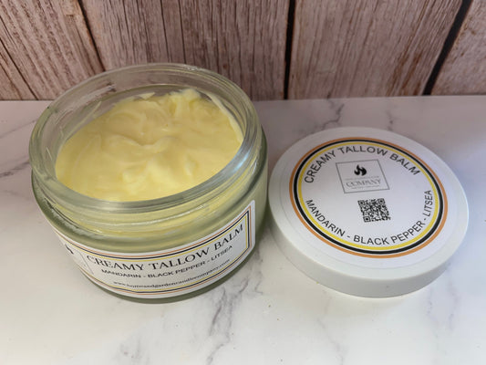 Mandarin, Black Pepper & Litsea Creamy Tallow Balm