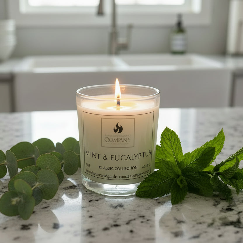 Mint & Eucalyptus Scented Candle
