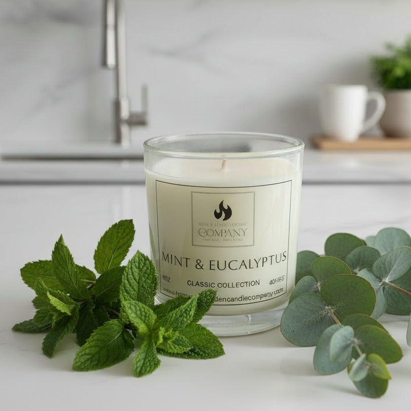 Mint & Eucalyptus Scented Candle