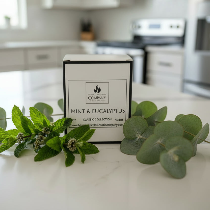 Mint & Eucalyptus Scented Candle