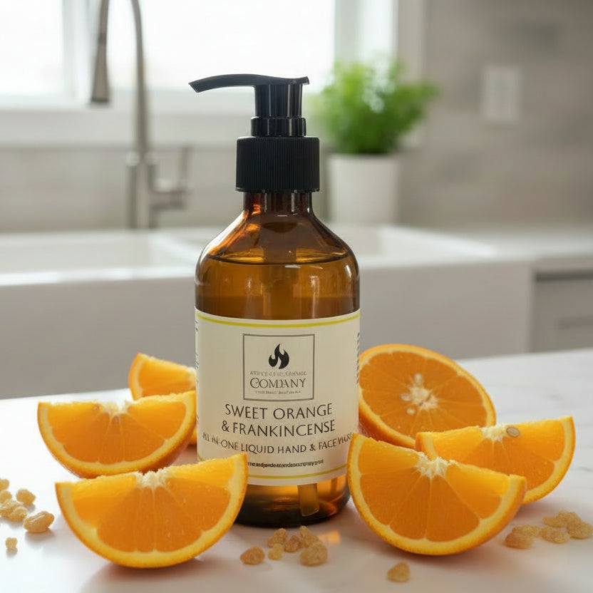 Sweet Orange & Frankincense Hand & Face Liquid Soap
