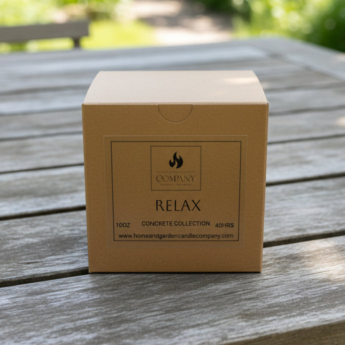 Relax Well-Being Scented Concrete Candle 10oz