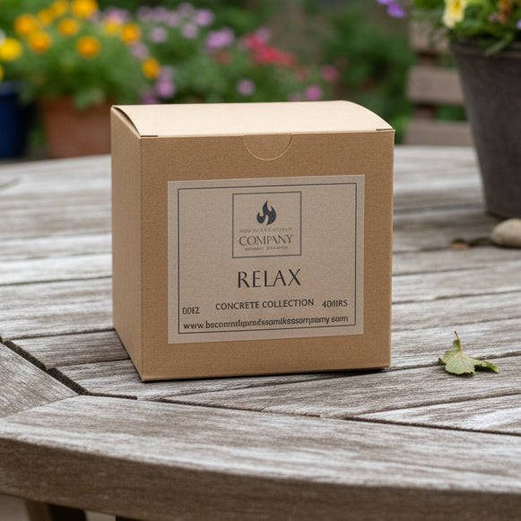 Relax Well-Being Scented Concrete Candle 10oz