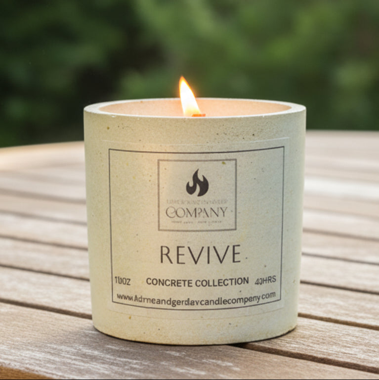Revive Well-Being Scented Concrete Candle 10oz