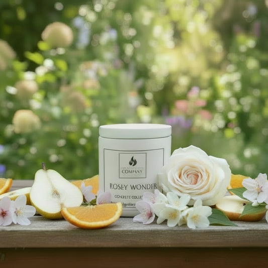 Rosy Wonder Scented Concrete Candle