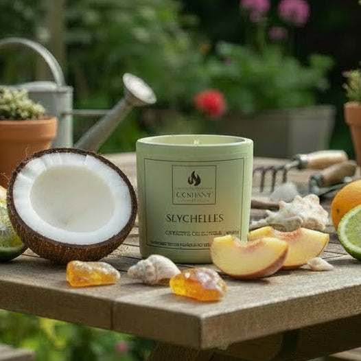 Seychelles Scented Concrete Candle 8oz