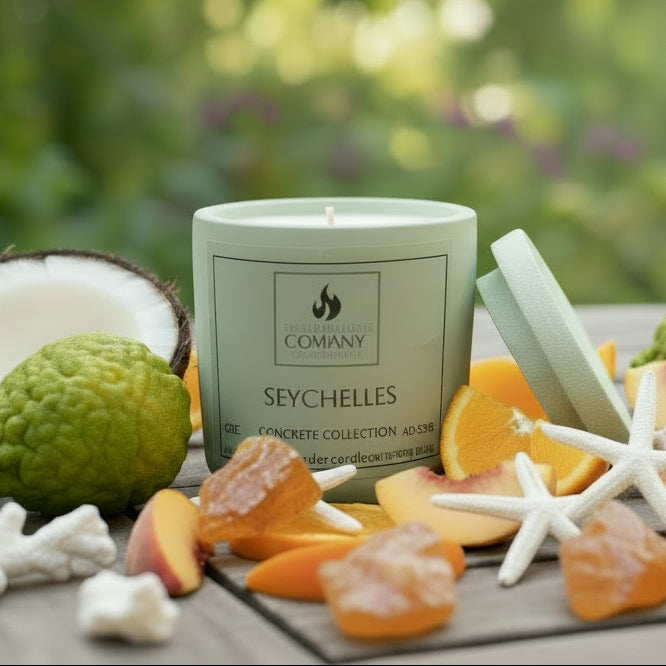 Seychelles Scented Concrete Candle 8oz