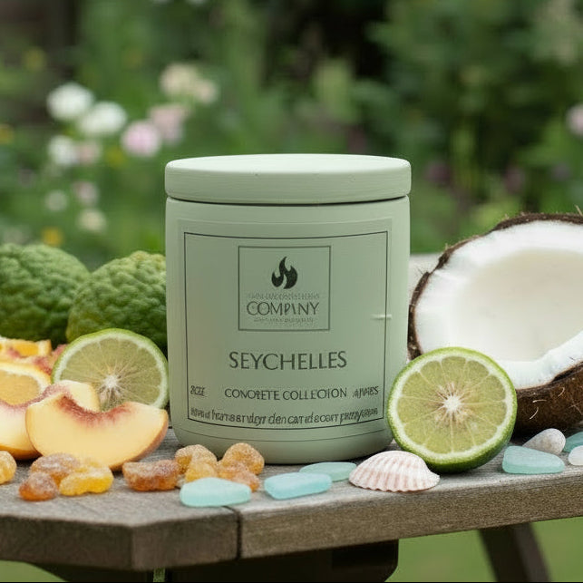 Seychelles Scented Concrete Candle 8oz